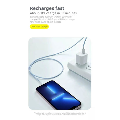 PBG Macaron USB-C TO C Cable's 3 (PD Type C to 8 Pin) DailySale
