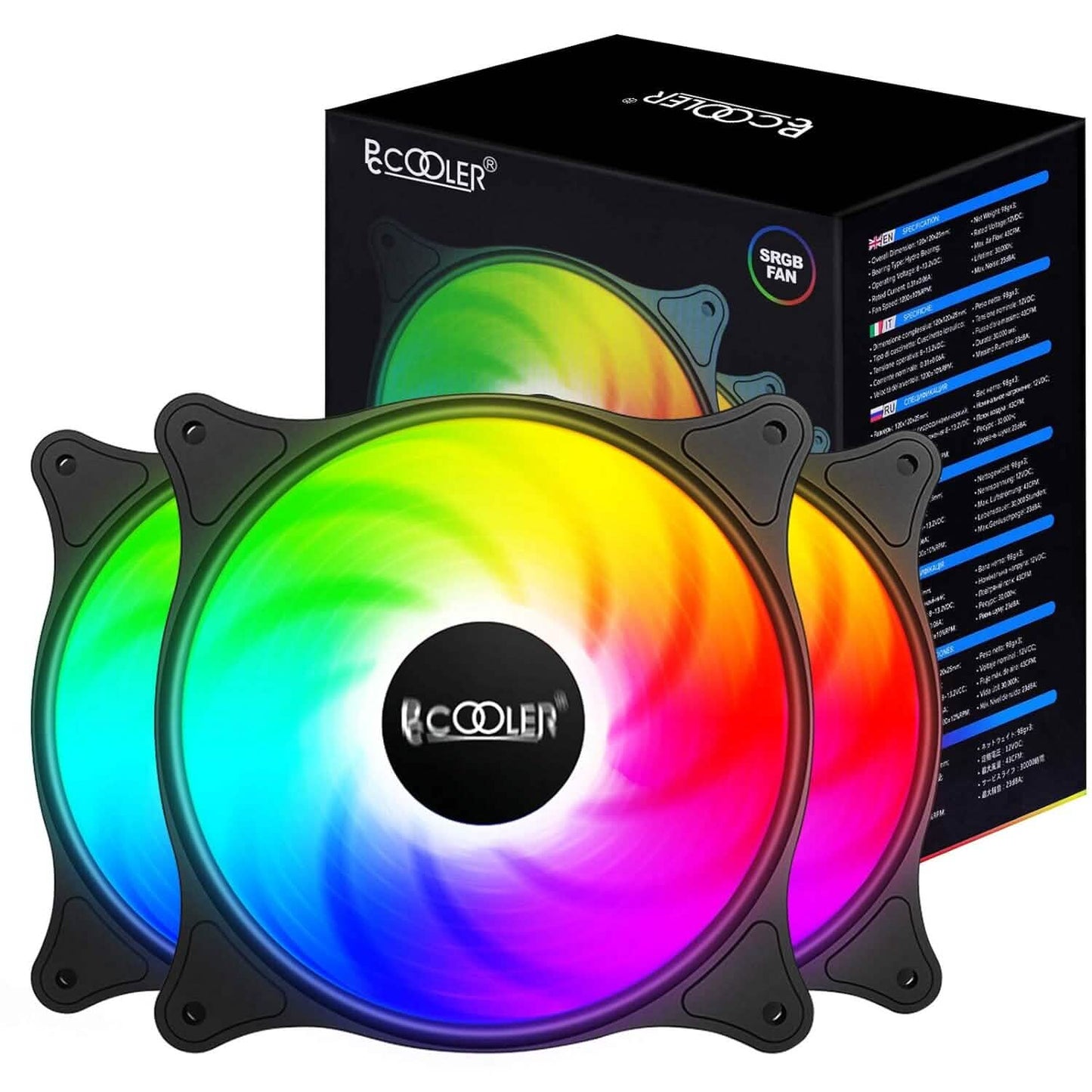 PCCOOLER 120MM Case Fan 3 Pack FX120 High Performance Cooling PC Fans  (Refurbished) DailySale