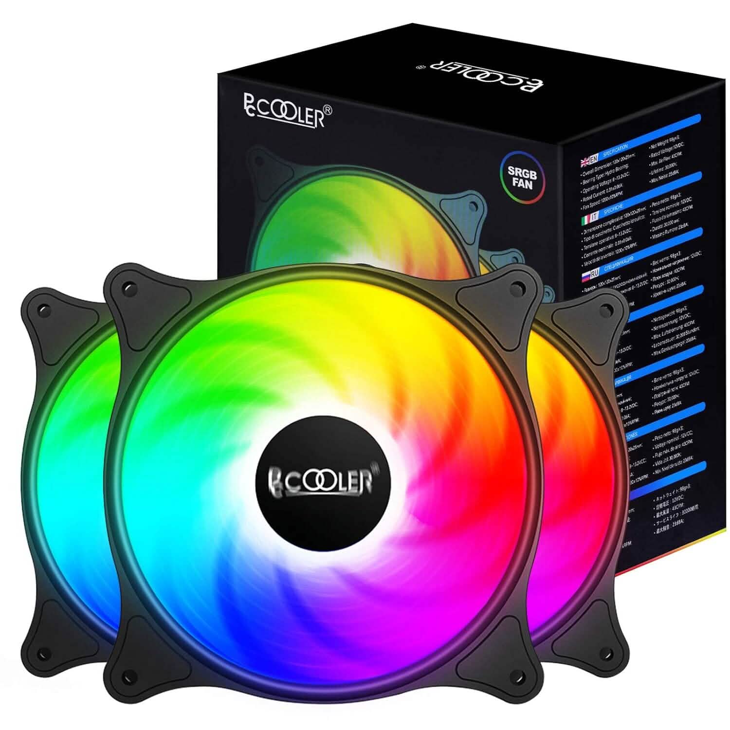 PCCOOLER 120MM Case Fan 3 Pack FX120 High Performance Cooling PC Fans  (Refurbished) DailySale