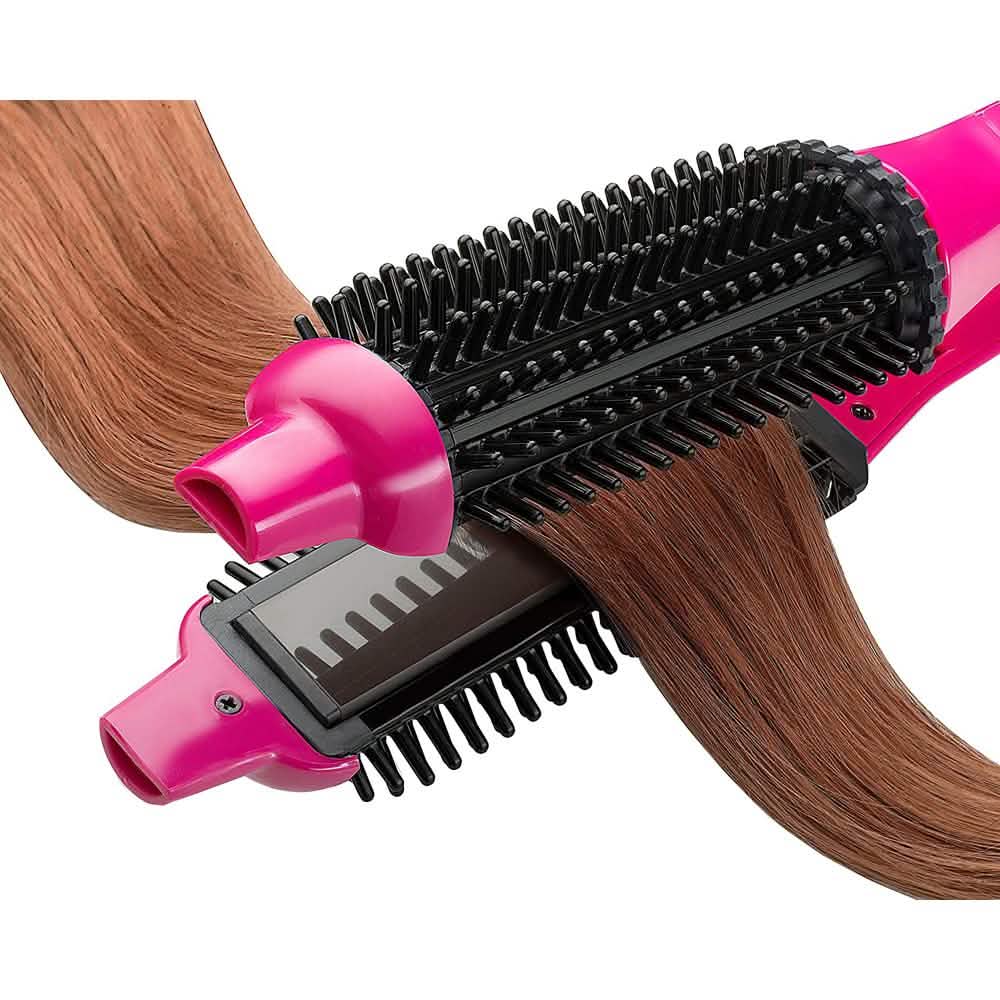 Perfecter Flat Iron Hair Straightener & Hot Round Brush 2-in-1 DailySale