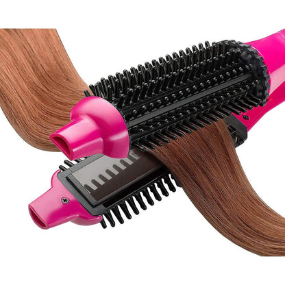 Perfecter Flat Iron Hair Straightener & Hot Round Brush 2-in-1 DailySale