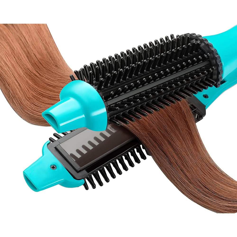 Perfecter Flat Iron Hair Straightener & Hot Round Brush 2-in-1 DailySale
