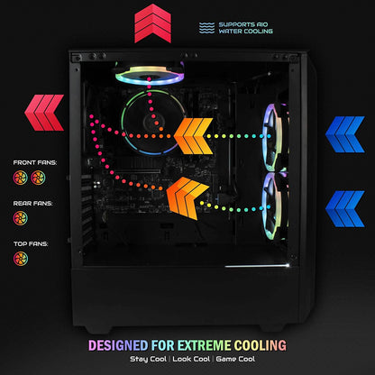 Periphio Centaur Prebuilt RGB Gaming Computer 16GB DDR4 RAM 500GB NVMe M.2 SSD + 1TB HDD (Refurbished) DailySale