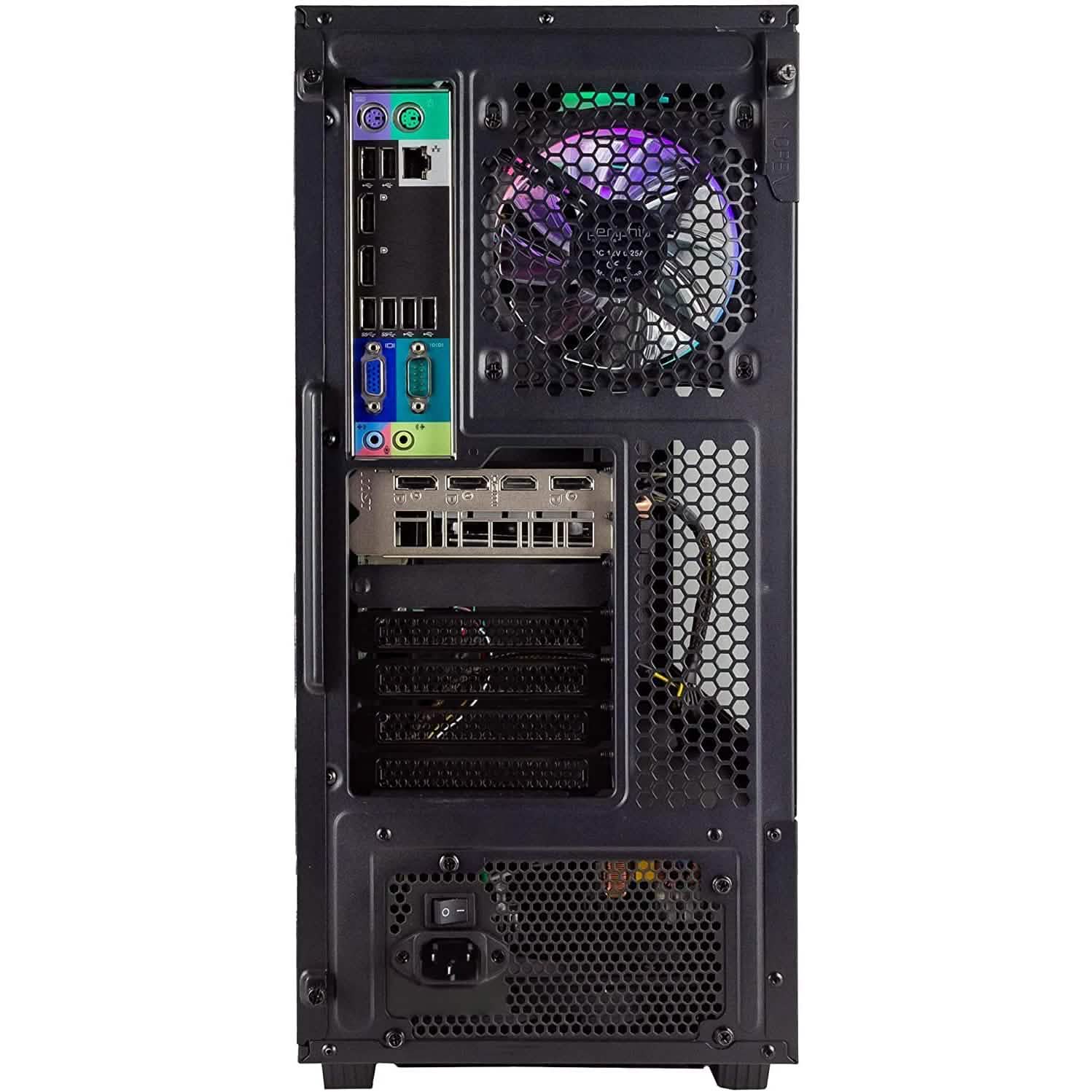 Periphio Ghoul Prebuilt Gaming PC Computer Tower 16GB RAM 120GB SSD + 500GB HDD (Refurbished) DailySale