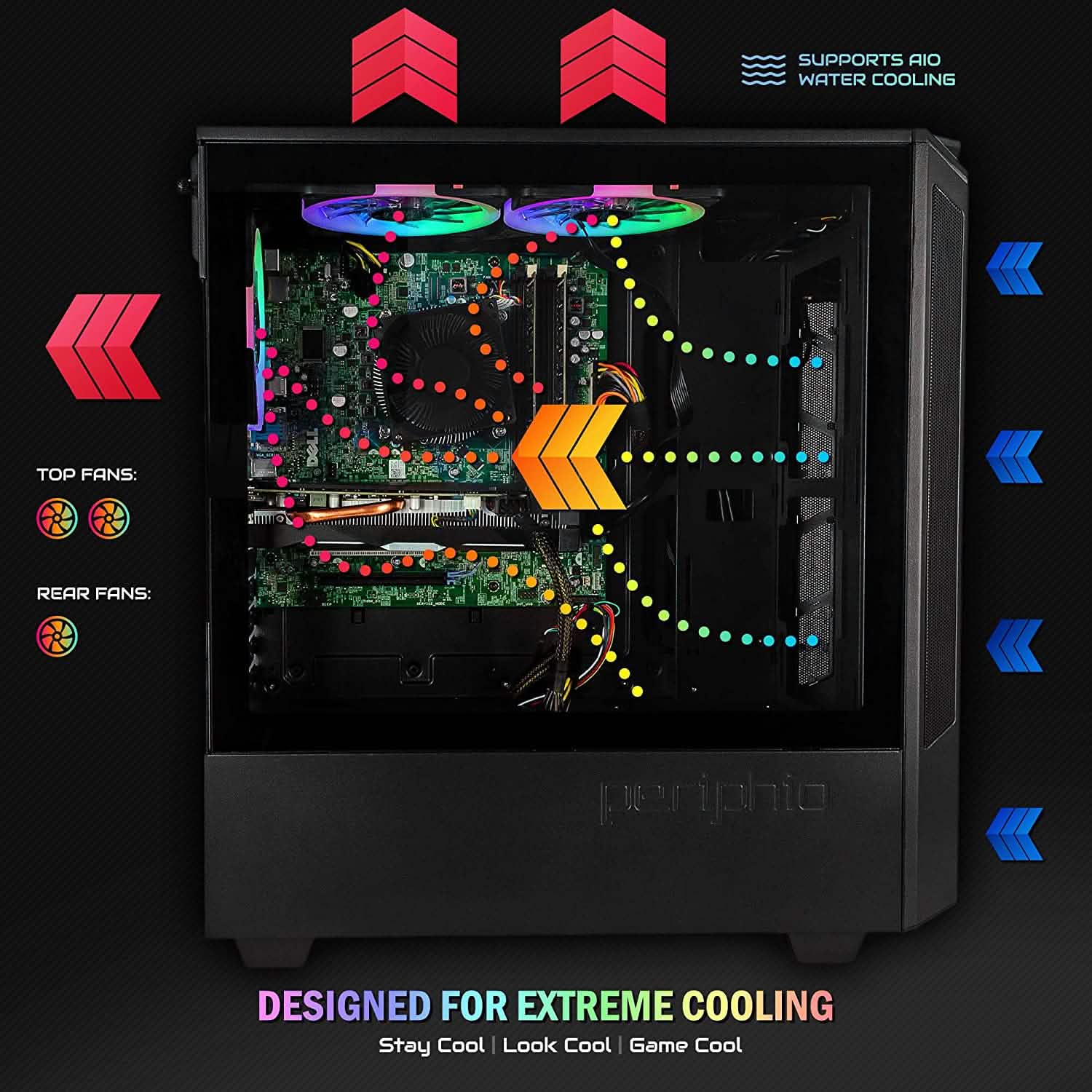 Periphio Ghoul Prebuilt Gaming PC Computer Tower 16GB RAM 120GB SSD + 500GB HDD (Refurbished) DailySale