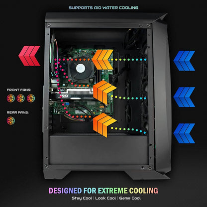 Periphio Hydra Gaming PC Tower Desktop Computer (Refurbished) DailySale