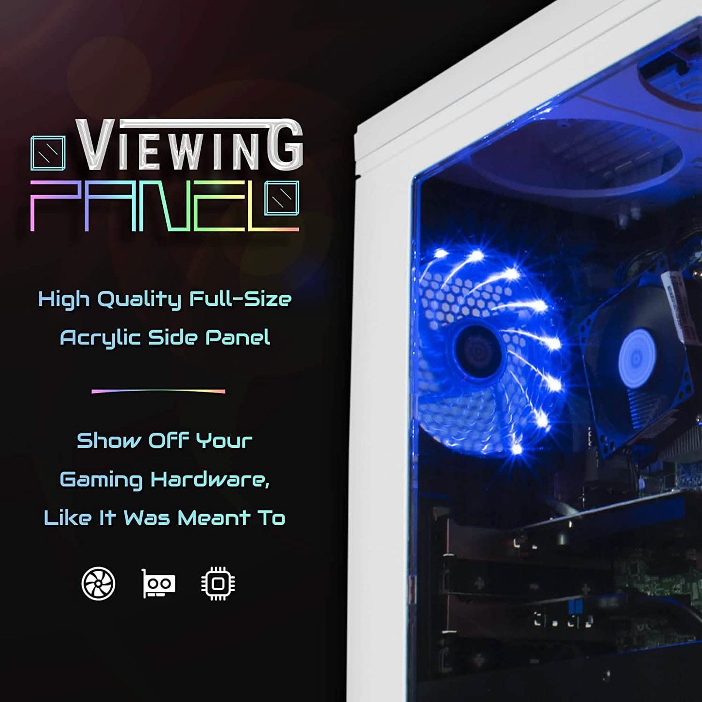 Periphio Vortex Gaming PC Desktop 16GB RAM 120GB SSD + 500GB 7200 RPM HDD (Refurbished) DailySale