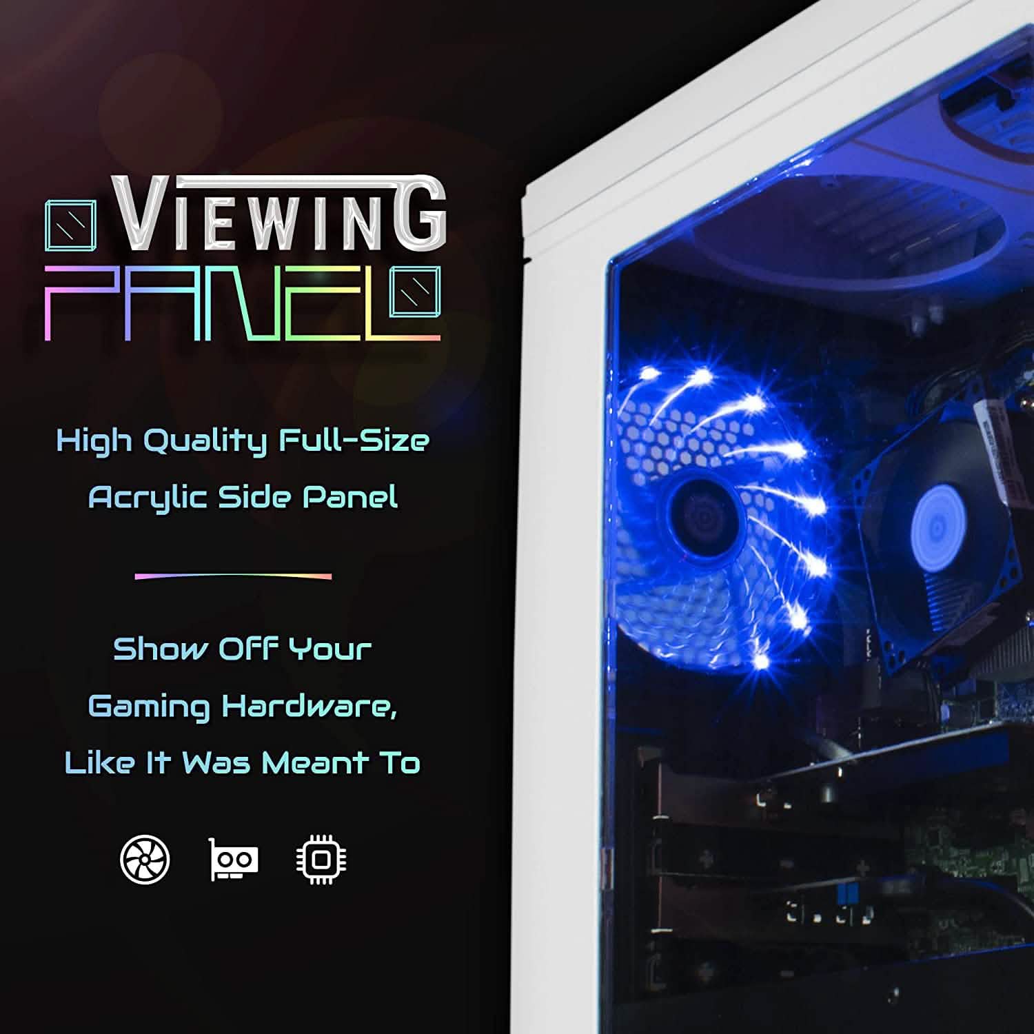 Periphio Vortex Gaming PC Desktop 16GB RAM 120GB SSD + 500GB 7200 RPM HDD (Refurbished) DailySale
