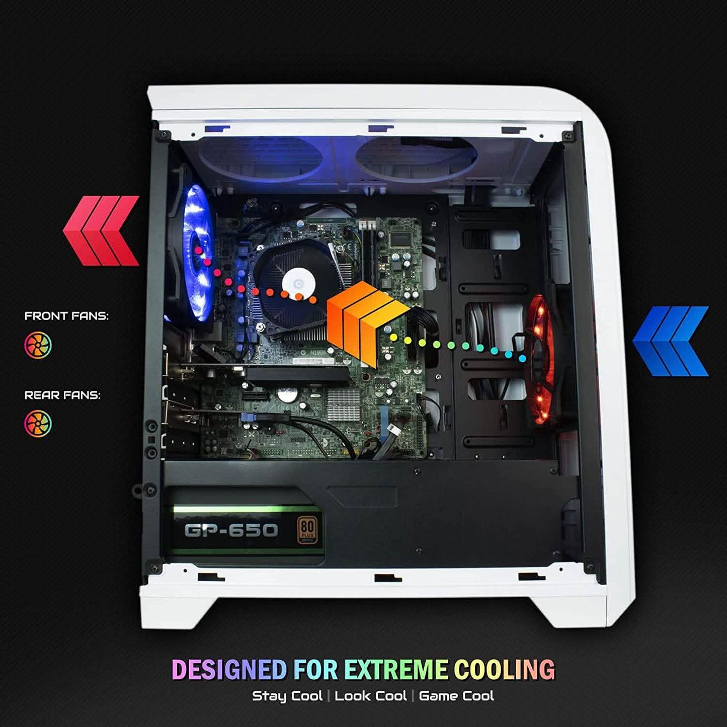 Periphio Vortex Gaming PC Desktop 16GB RAM 120GB SSD + 500GB 7200 RPM HDD (Refurbished) DailySale