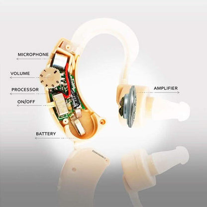 Personal Sound Amplifier Hearing Aid with Protective Case DailySale