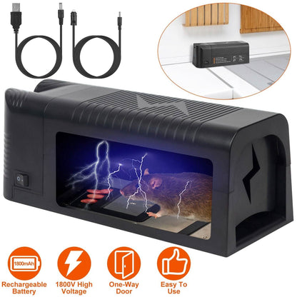 Pest Control Rechargeable Shock Mice Killer with 1800V High Voltage DailySale