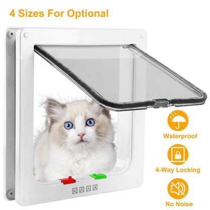 Pet 4 Way Locking Quiet Flap Door DailySale