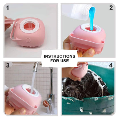 Pet Bath Brush Dog Scrubber DailySale