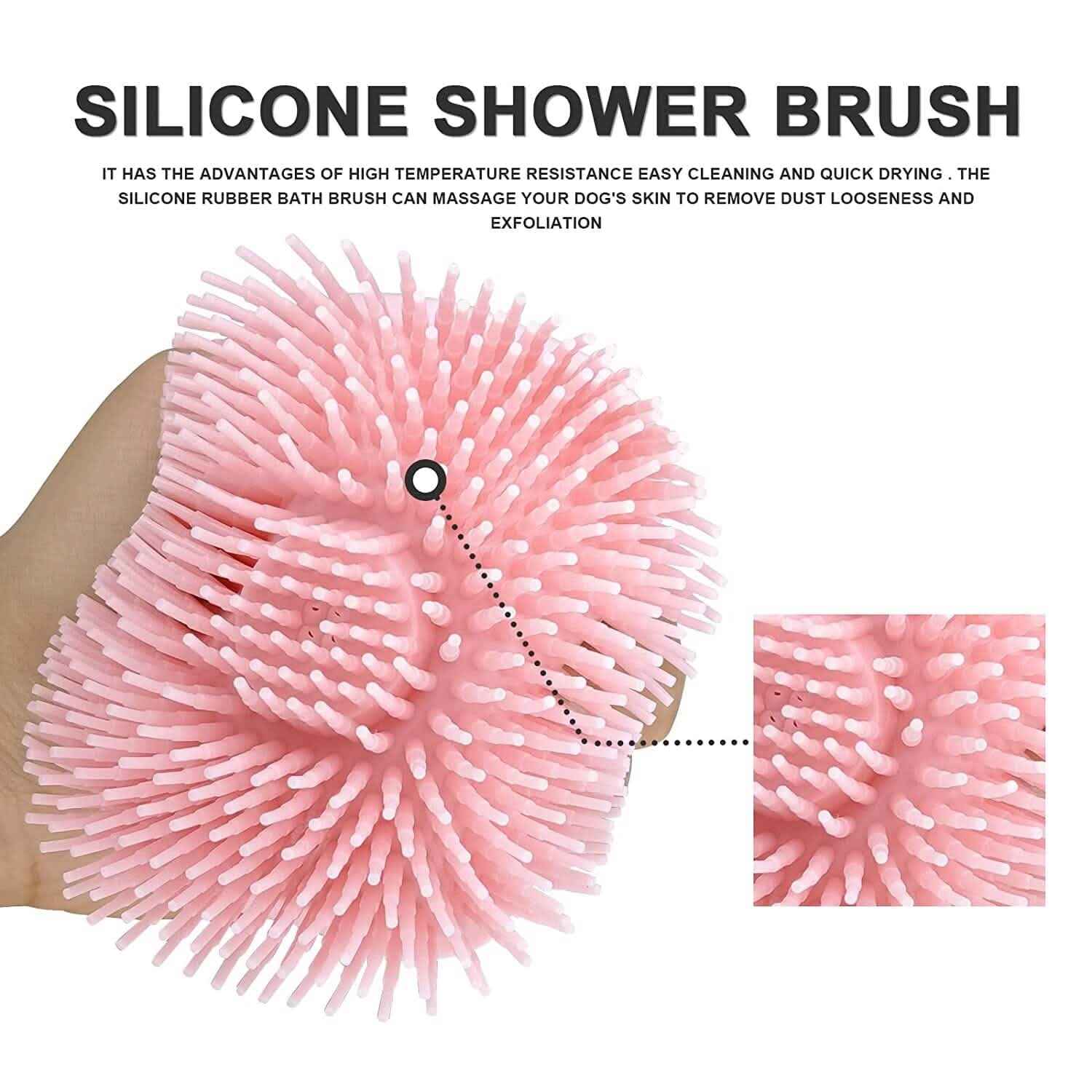 Pet Bath Brush Dog Scrubber DailySale