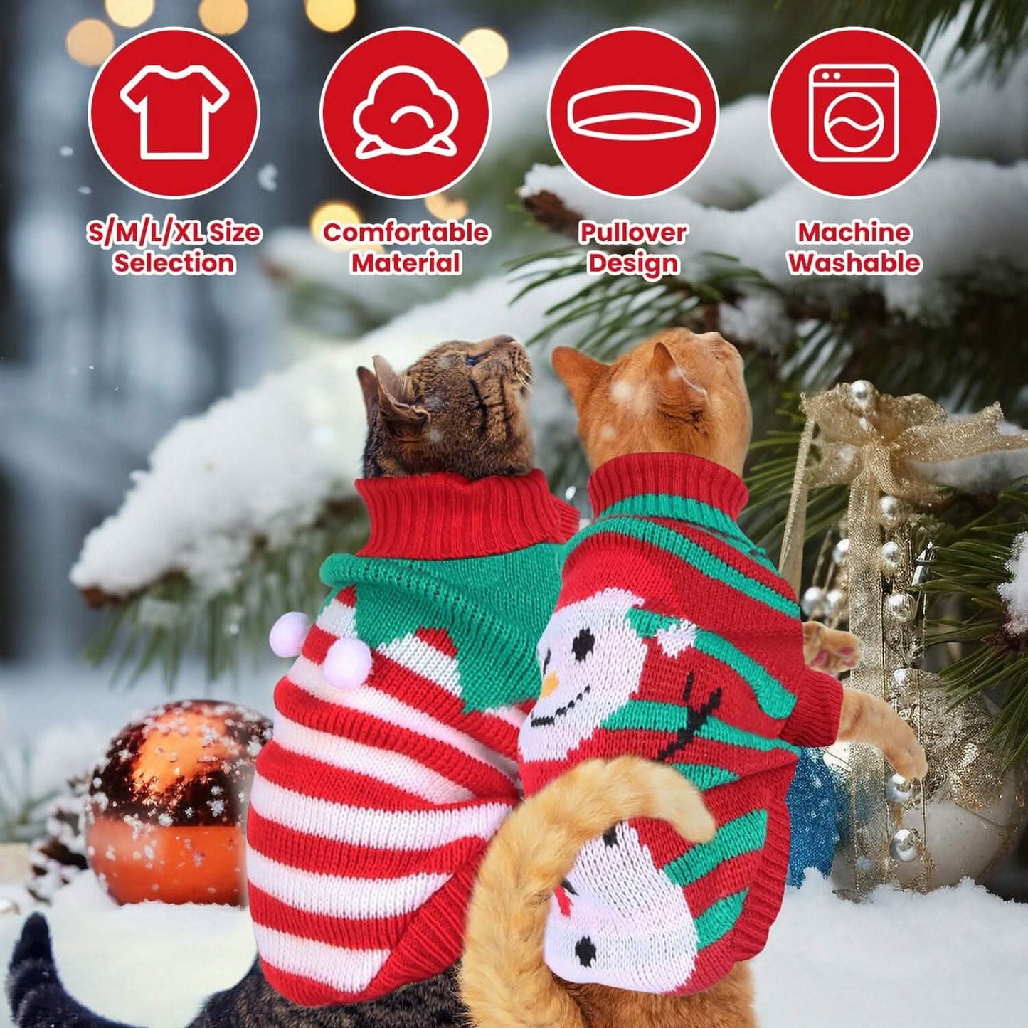 Pet Christmas Turtleneck Sweater DailySale