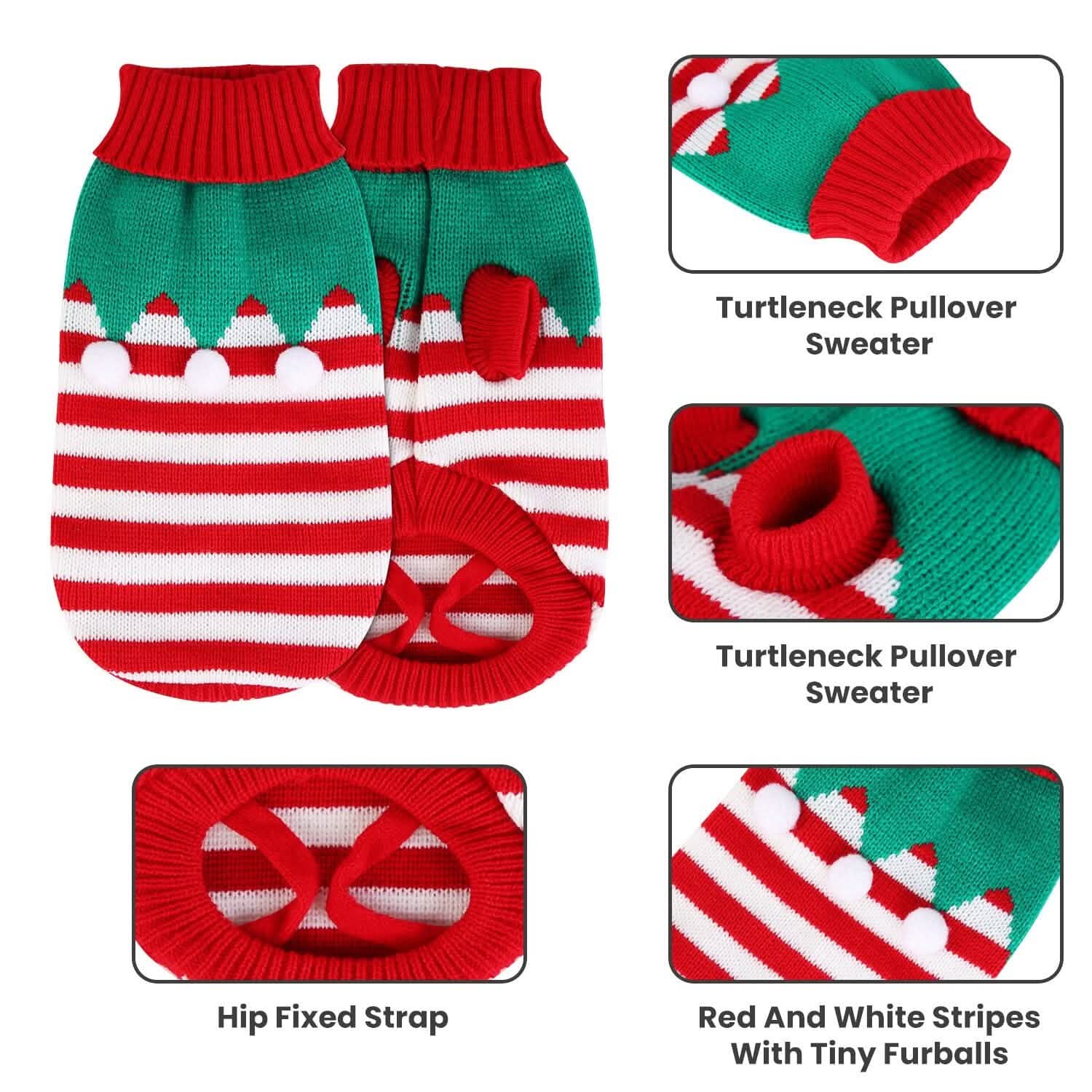 Pet Christmas Turtleneck Sweater DailySale