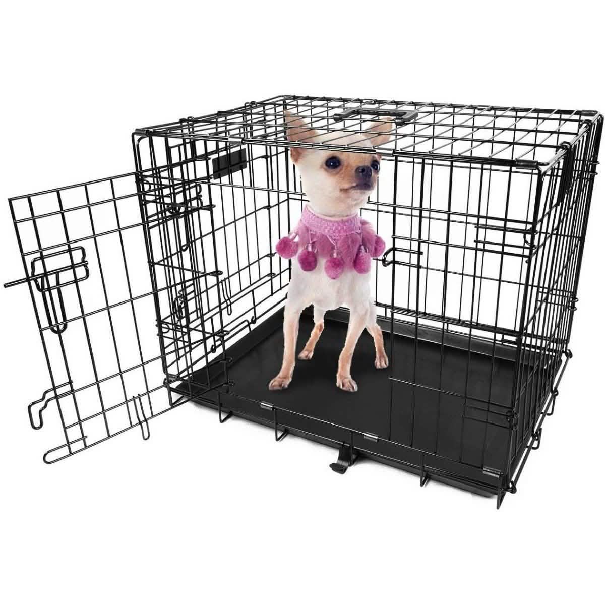 Pet Crates Folding Metal - Assorted Sizes DailySale