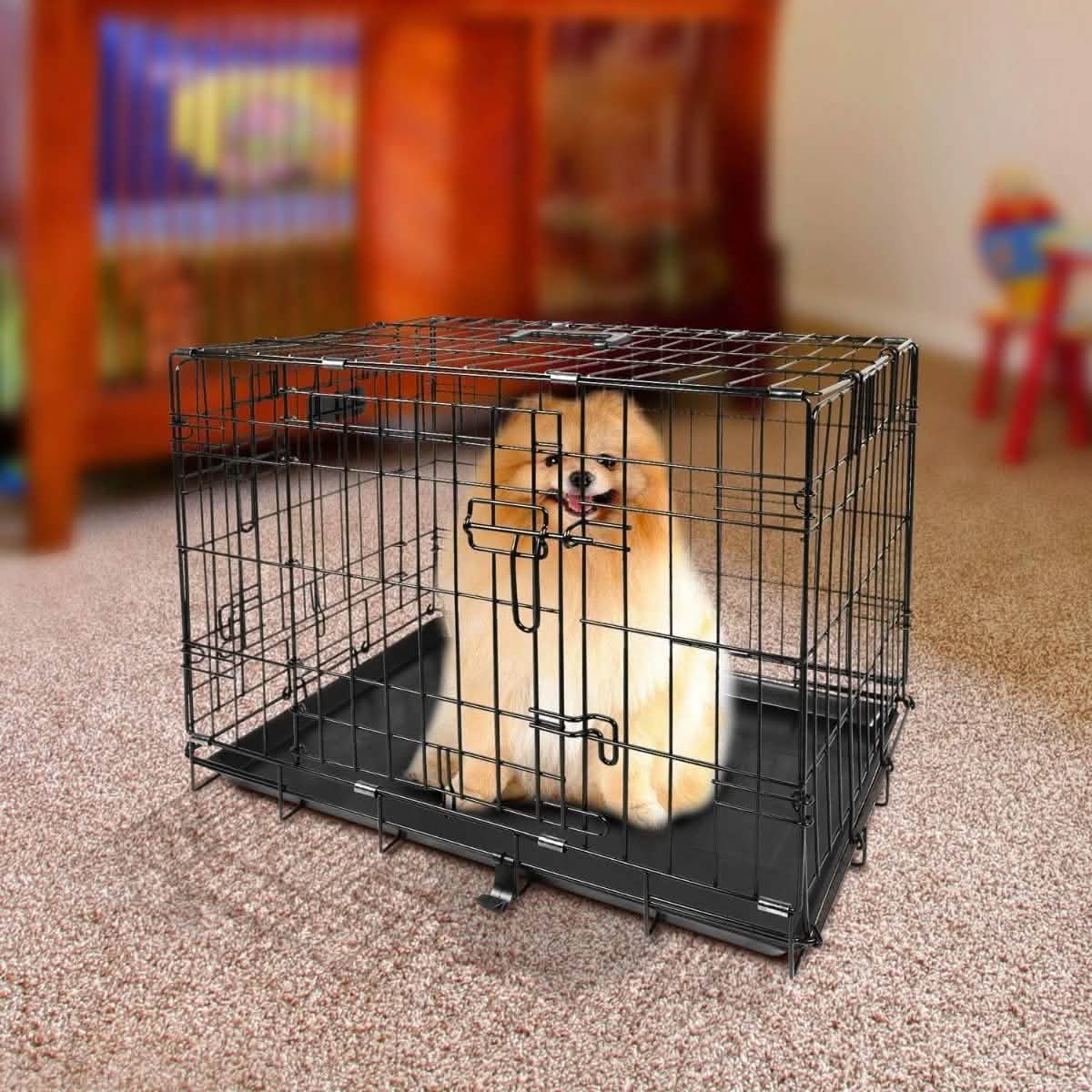 Pet Crates Folding Metal - Assorted Sizes DailySale
