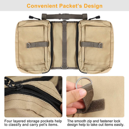 Pet Dog Backpack Hound Hiking Camping Saddle Bag DailySale