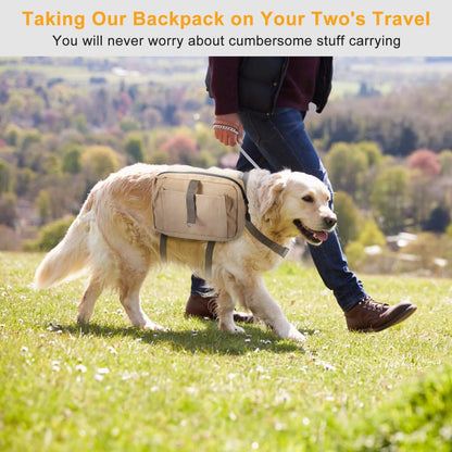 Pet Dog Backpack Hound Hiking Camping Saddle Bag DailySale