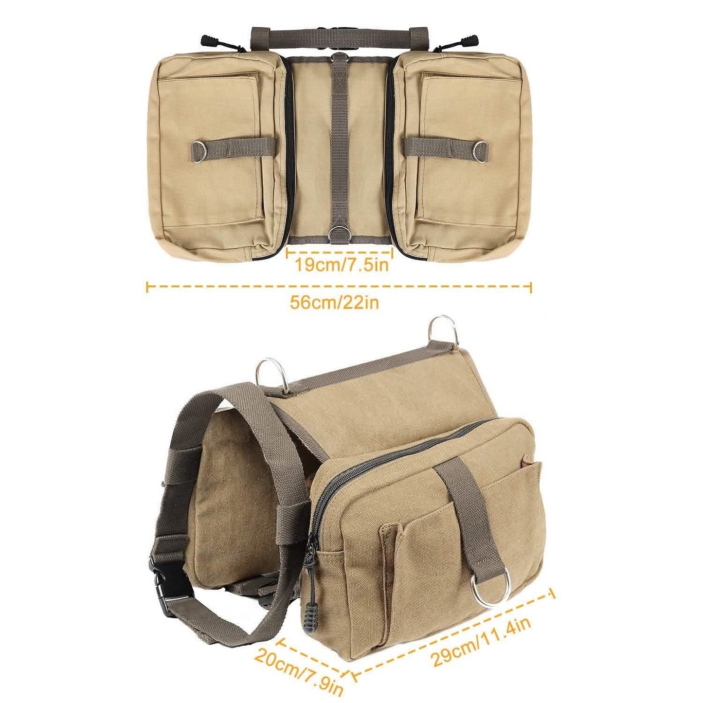 Pet Dog Backpack Hound Hiking Camping Saddle Bag DailySale