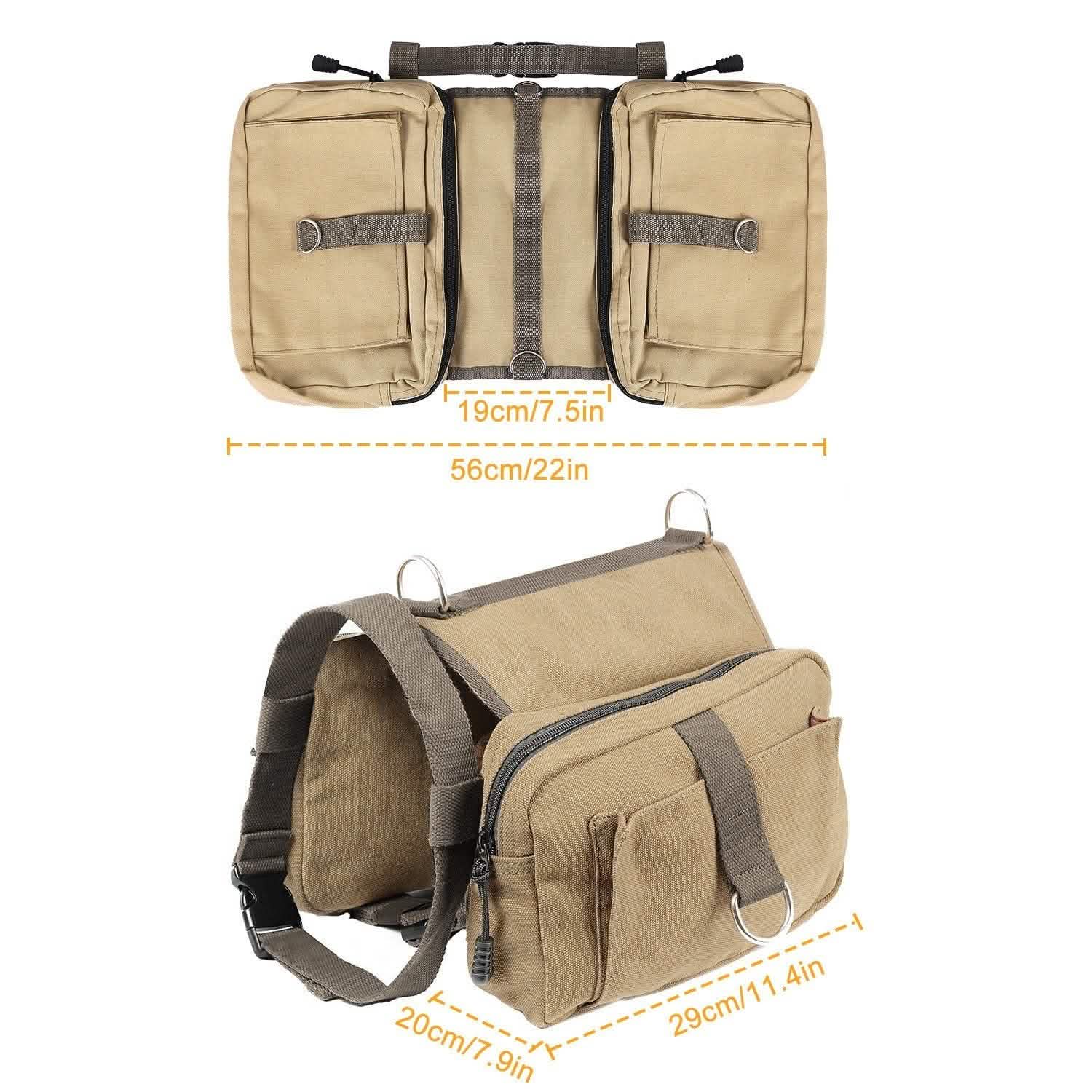 Pet Dog Backpack Hound Hiking Camping Saddle Bag DailySale