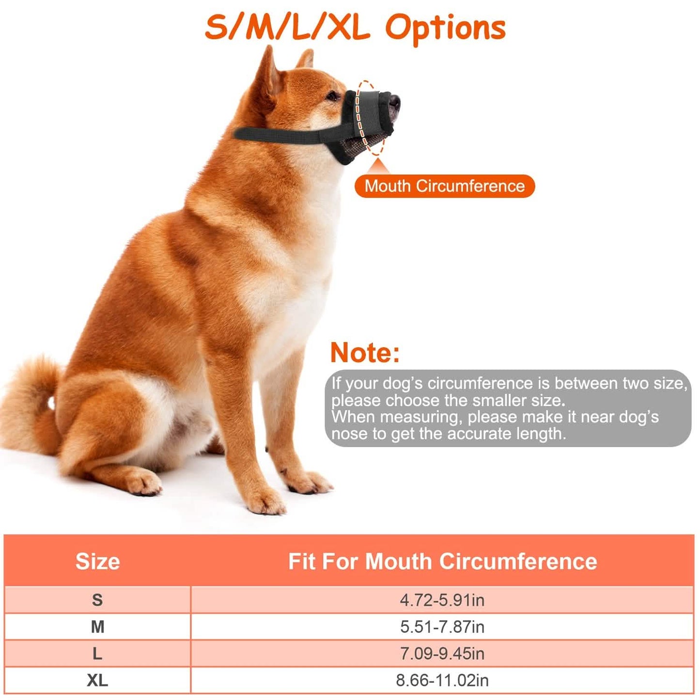 Pet Dog Muzzle Mask Adjustable Dog Mouth Cover DailySale