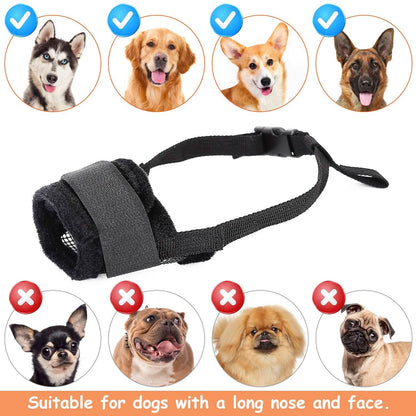 Pet Dog Muzzle Mask Adjustable Dog Mouth Cover DailySale