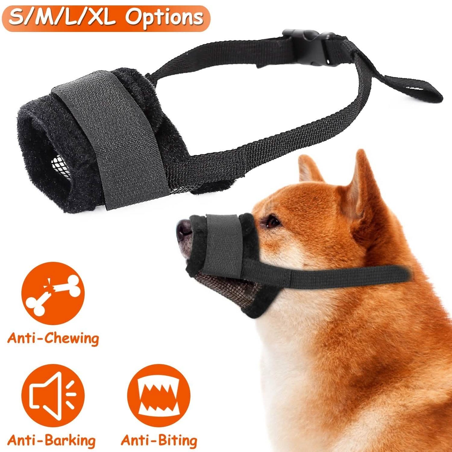 Pet Dog Muzzle Mask Adjustable Dog Mouth Cover DailySale