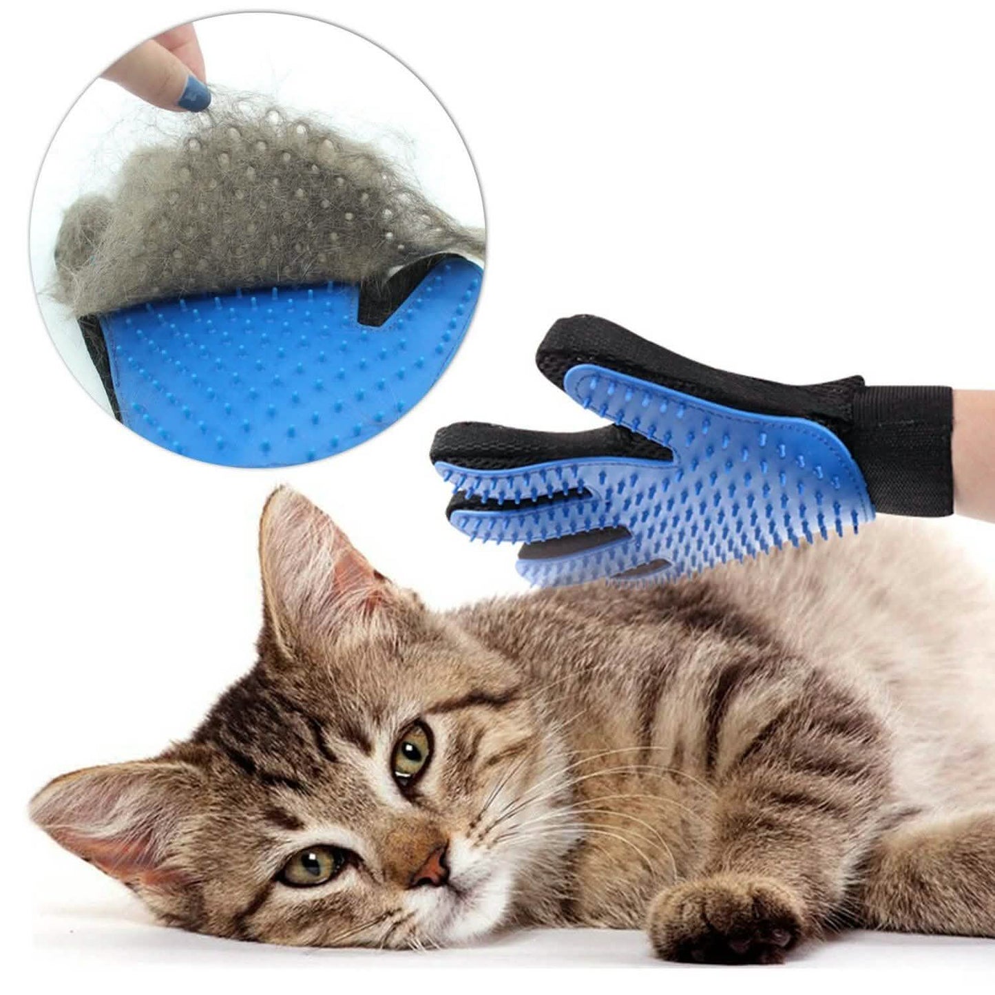 Pet Hair Brush Dog Cat Comb Gloves Grooming Remover Mitt Fur Massage DeShedding DailySale