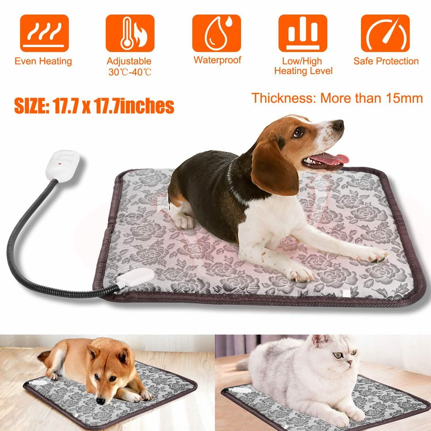 Pet Heating Mat Waterproof Adjustable DailySale