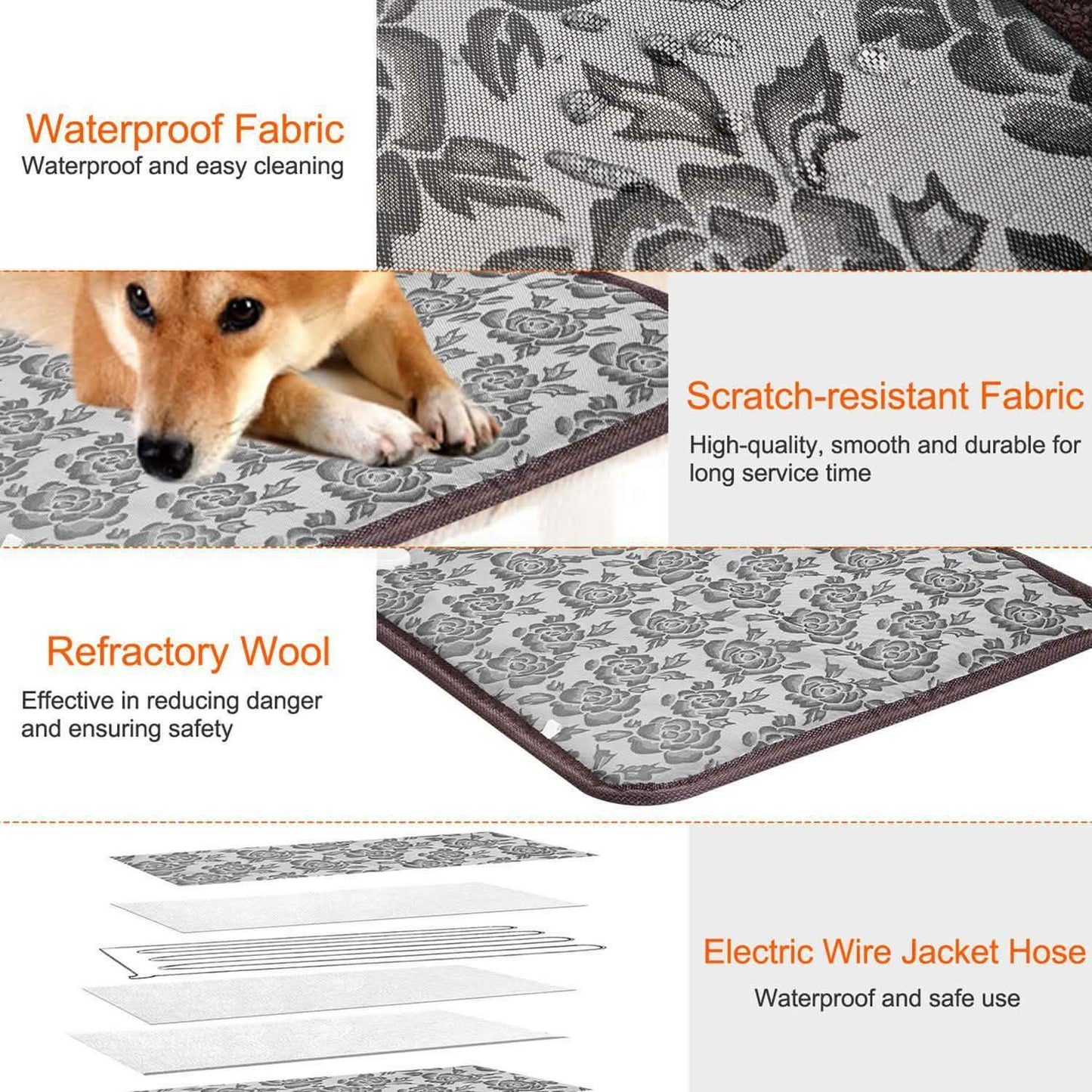 Pet Heating Mat Waterproof Adjustable DailySale