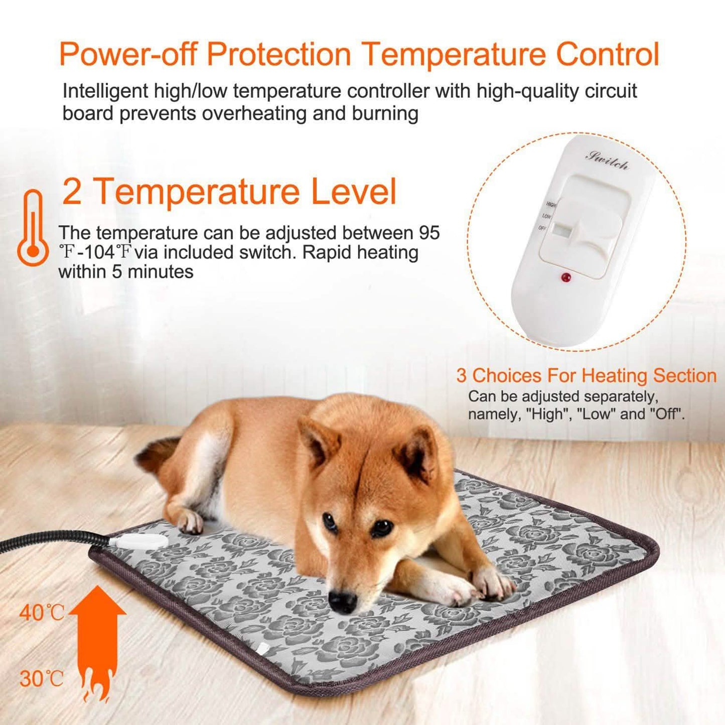 Pet Heating Pat Dog Cat Electric Heating Mat DailySale