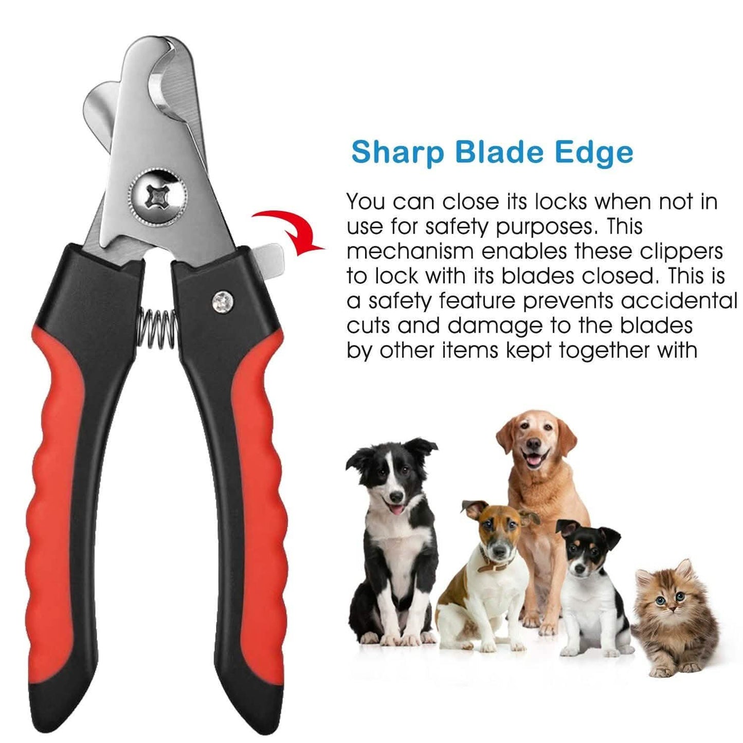 Pet Nail Trimmer  with Safety Guard to Avoid Over-Cutting Nails DailySale