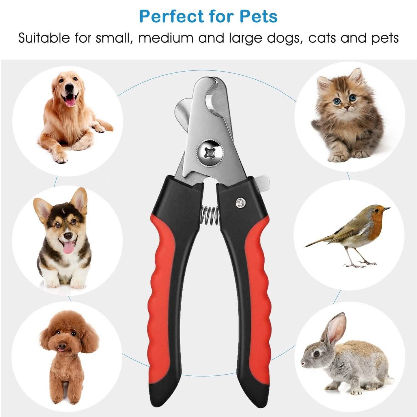 Pet Nail Trimmer  with Safety Guard to Avoid Over-Cutting Nails DailySale