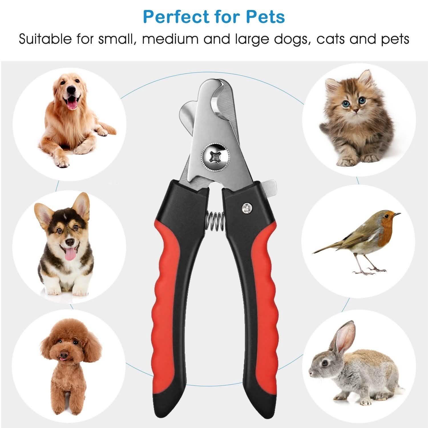 Pet Nail Trimmer  with Safety Guard to Avoid Over-Cutting Nails DailySale