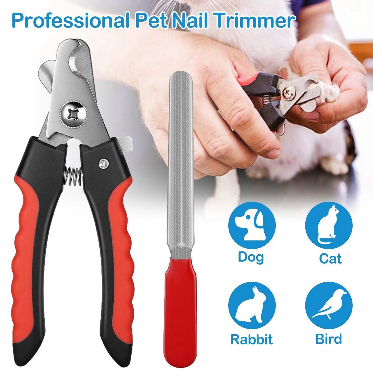 Pet Nail Trimmer  with Safety Guard to Avoid Over-Cutting Nails DailySale
