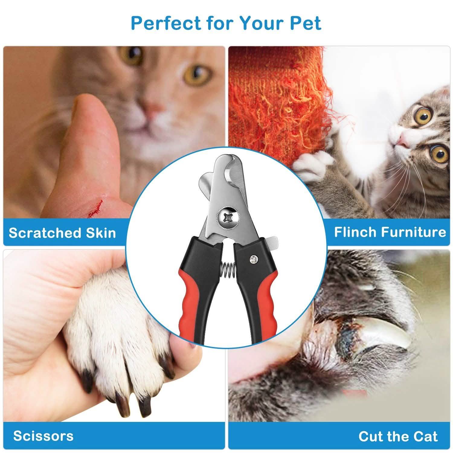 Pet Nail Trimmer  with Safety Guard to Avoid Over-Cutting Nails DailySale