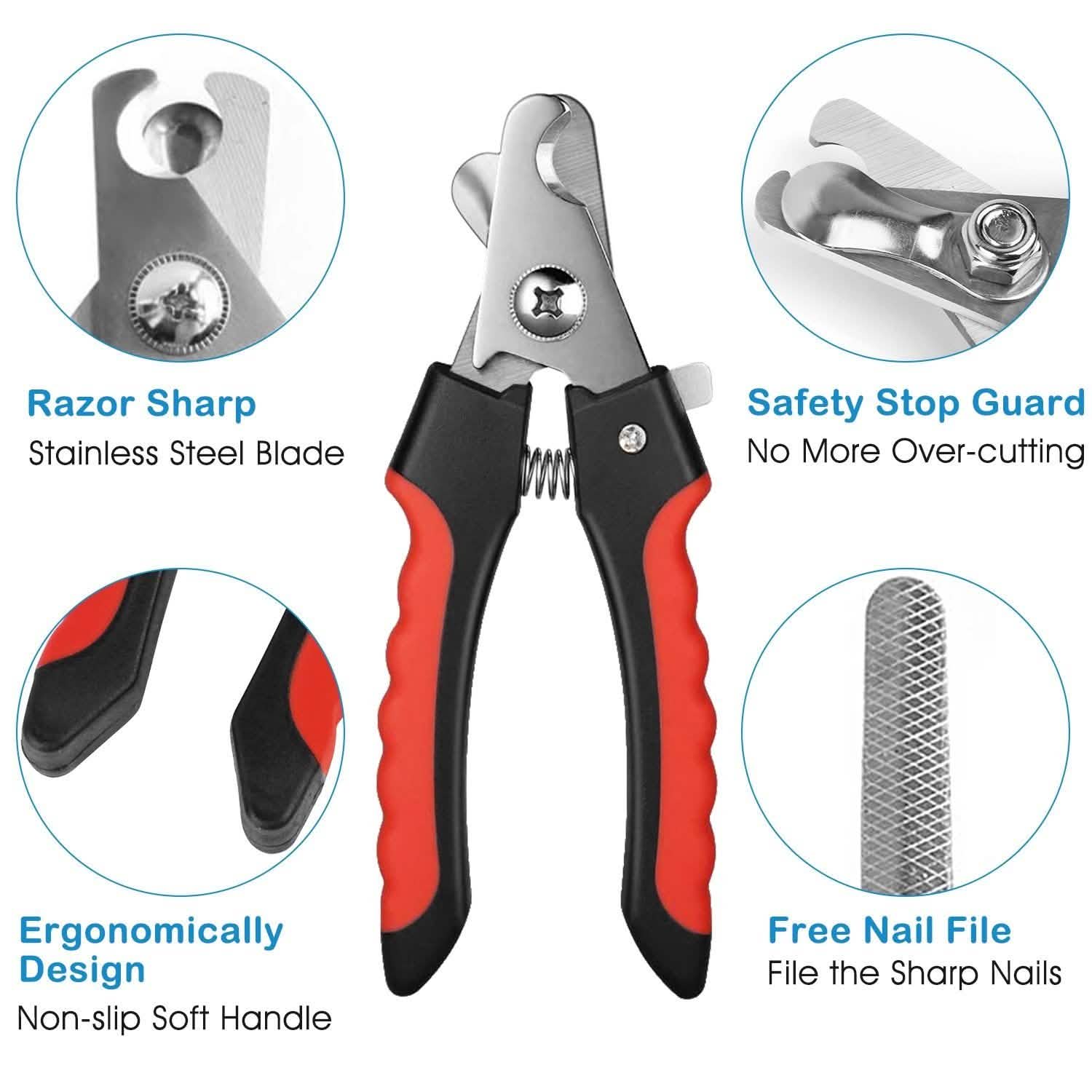 Pet Nail Trimmer  with Safety Guard to Avoid Over-Cutting Nails DailySale