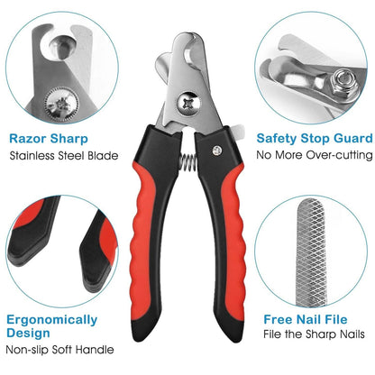 Pet Nail Trimmer  with Safety Guard to Avoid Over-Cutting Nails DailySale