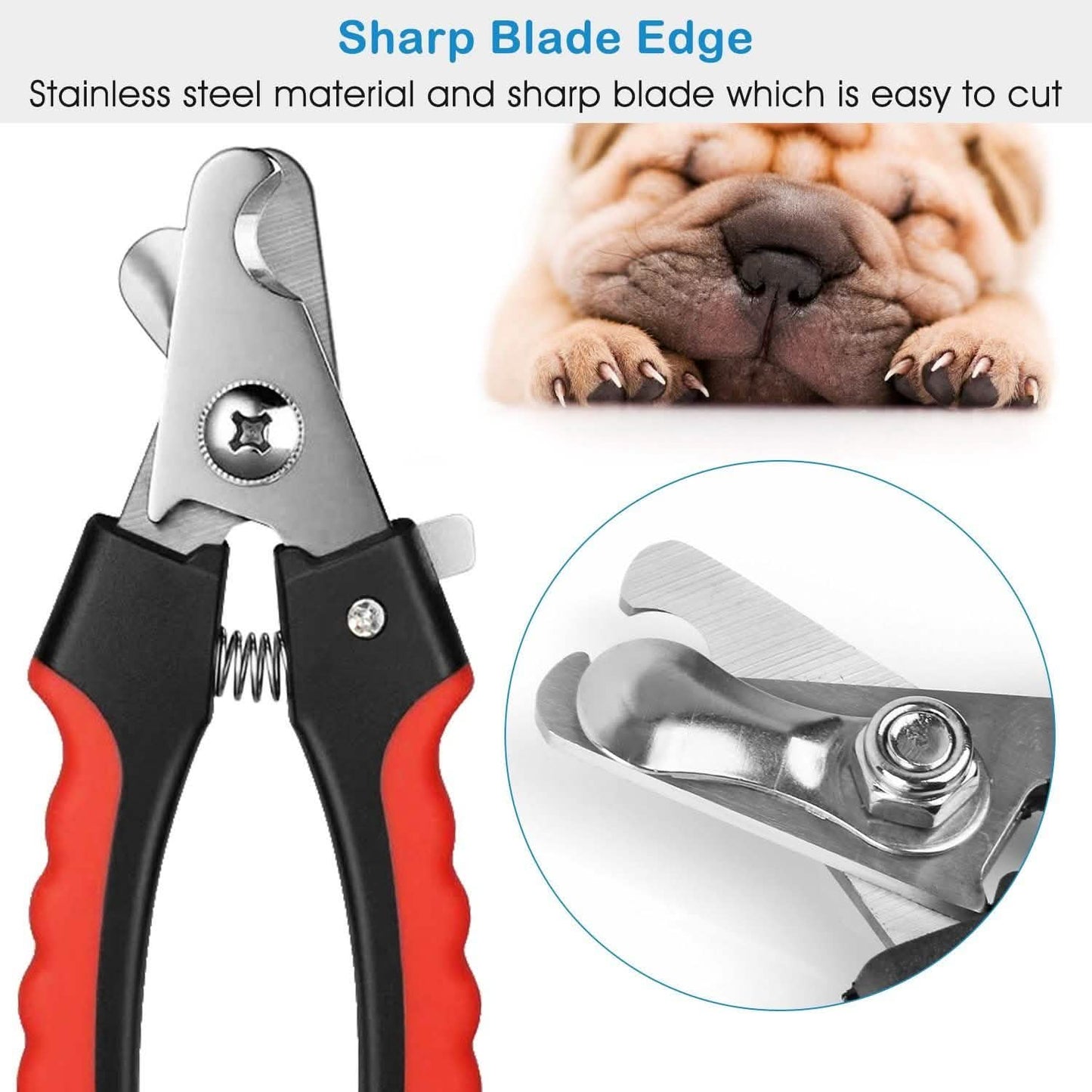 Pet Nail Trimmer  with Safety Guard to Avoid Over-Cutting Nails DailySale