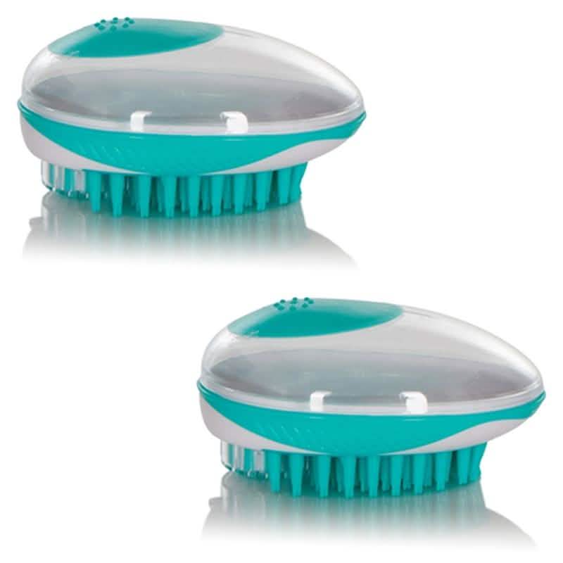 Pet Shampoo Dispensing Grooming Massage Brush DailySale