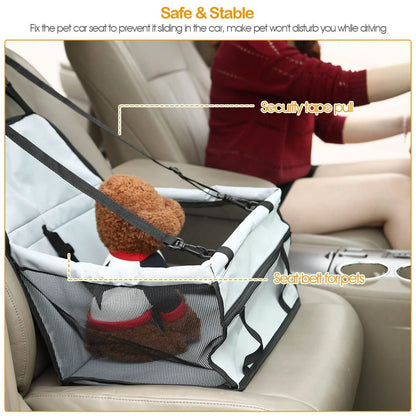 Pet Travel Carrier with Clip-On Safety Leash Zipper Storage Pocket for Pets up to 20lbs DailySale