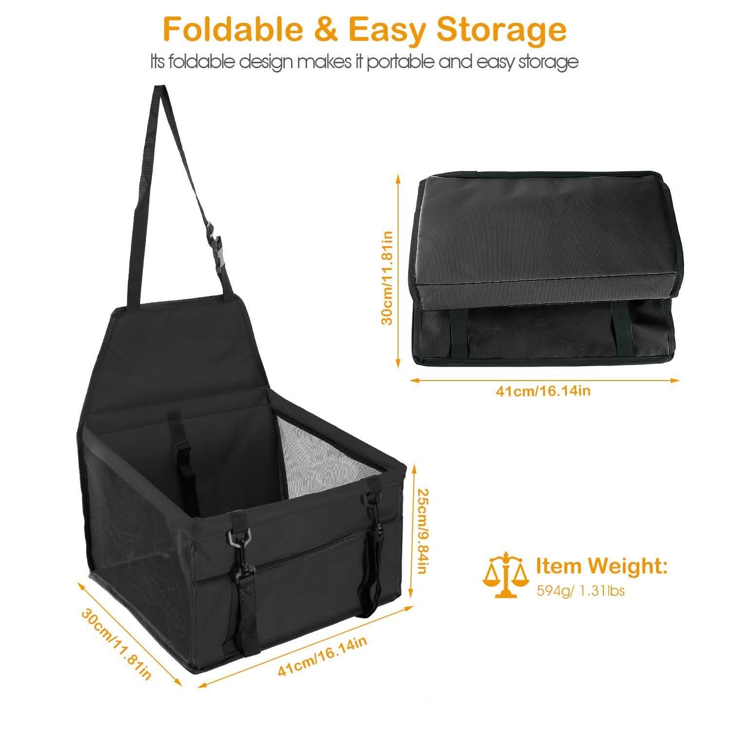 Pet Travel Carrier with Clip-On Safety Leash Zipper Storage Pocket for Pets up to 20lbs DailySale