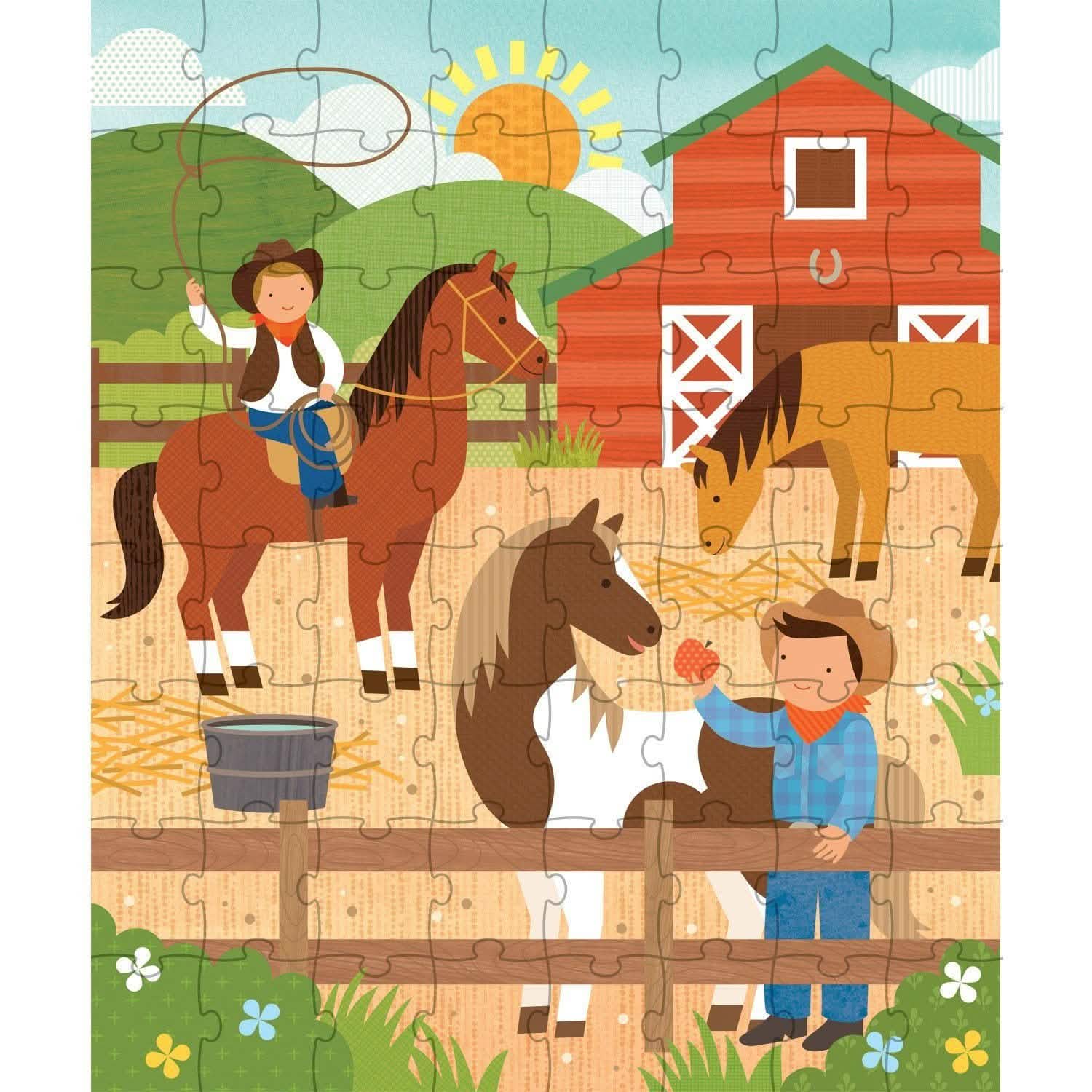 Petit Collage Tin Canister Jigsaw Floor Puzzle DailySale