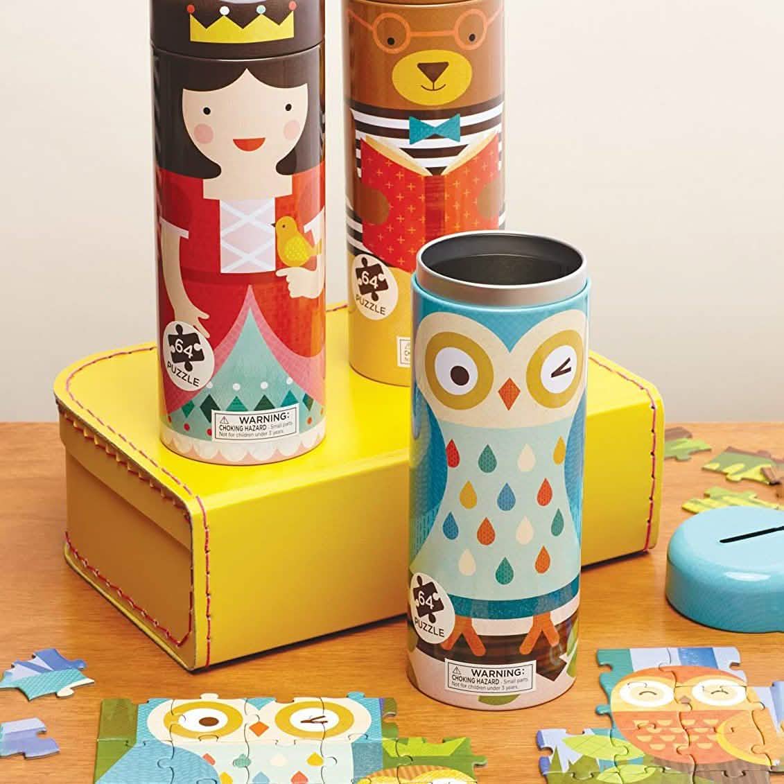Petit Collage Tin Canister Jigsaw Floor Puzzle DailySale