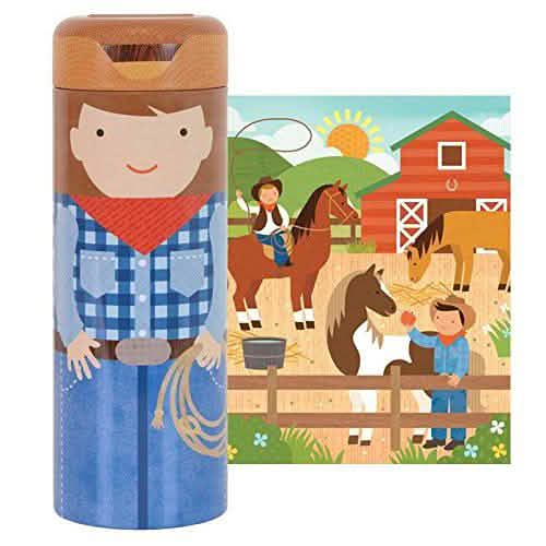 Petit Collage Tin Canister Jigsaw Floor Puzzle DailySale