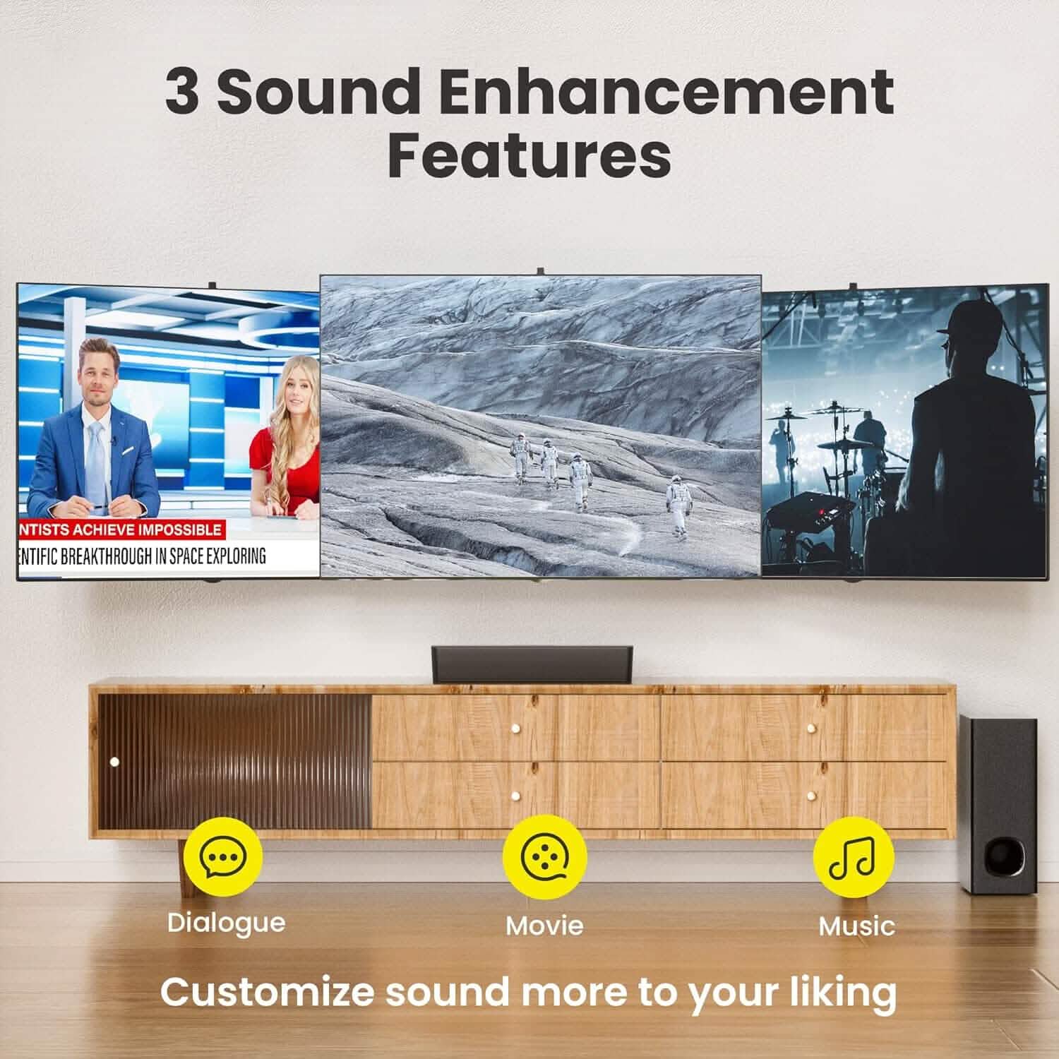 Pheanoo 2.1 Compact Sound Bars (Refurbished) DailySale