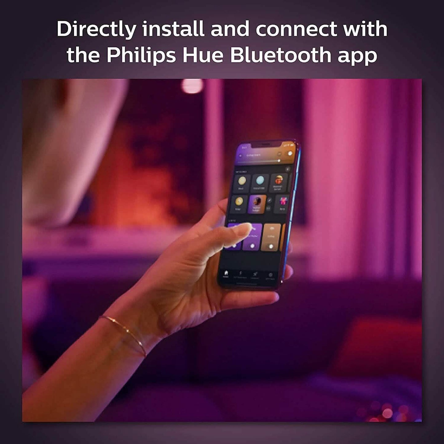 Philips Hue White and Color Ambiance Extra Bright High Lumen Dimmable 4" LED DailySale