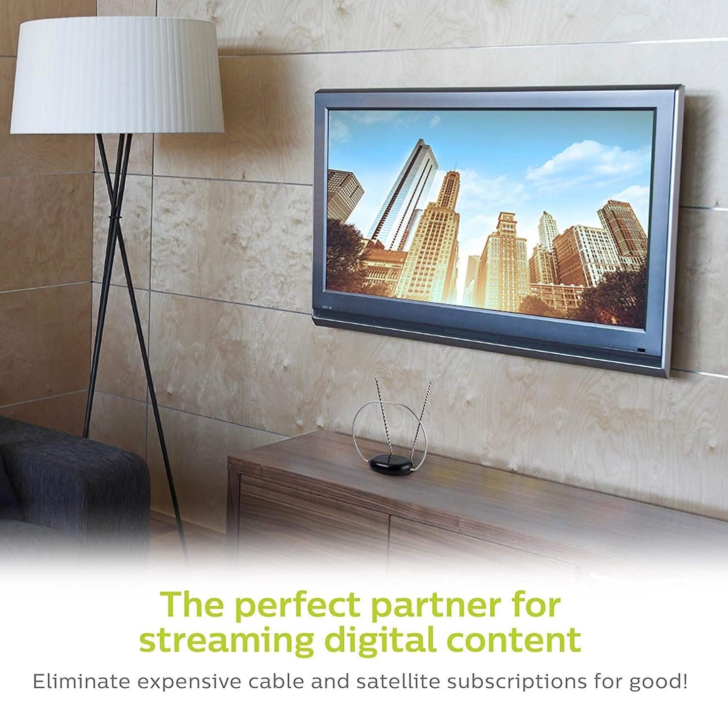 Philips Rabbit Ears Indoor TV Antenna DailySale